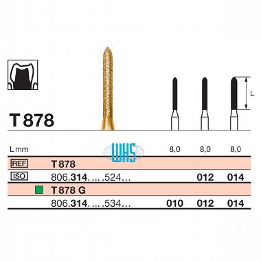 burs dental tin 36