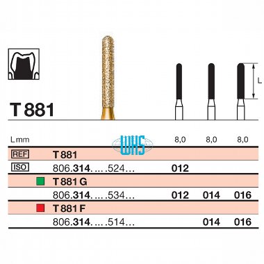 burs dental tin 41