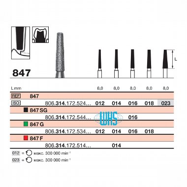 burs dental diamond 43