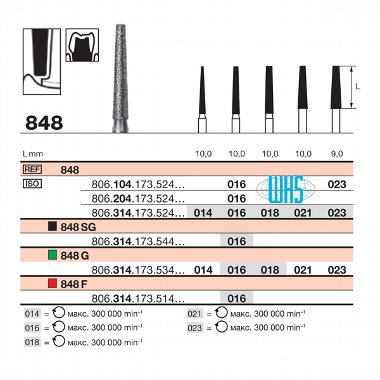 burs dental diamond 45
