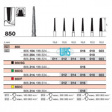 burs dental diamond 47