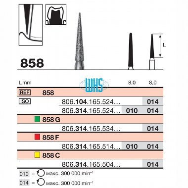 burs dental diamond 50