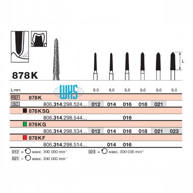 burs dental diamond 75