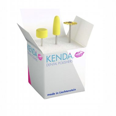 KENDA YELLOW LINE -  набор для финишной полировки акриловых частей протезов